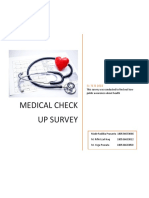 Medical Check Up Survey: S1 TE B 2018