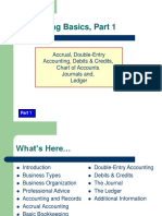 Accounting Basics, Part 1: Accrual, Double-Entry Accounting, Debits & Credits, Chart of Accounts Journals And, Ledger