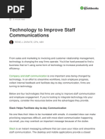 Technology to Improve Staff Communications-Rene J. Zarate, CPA, ABV