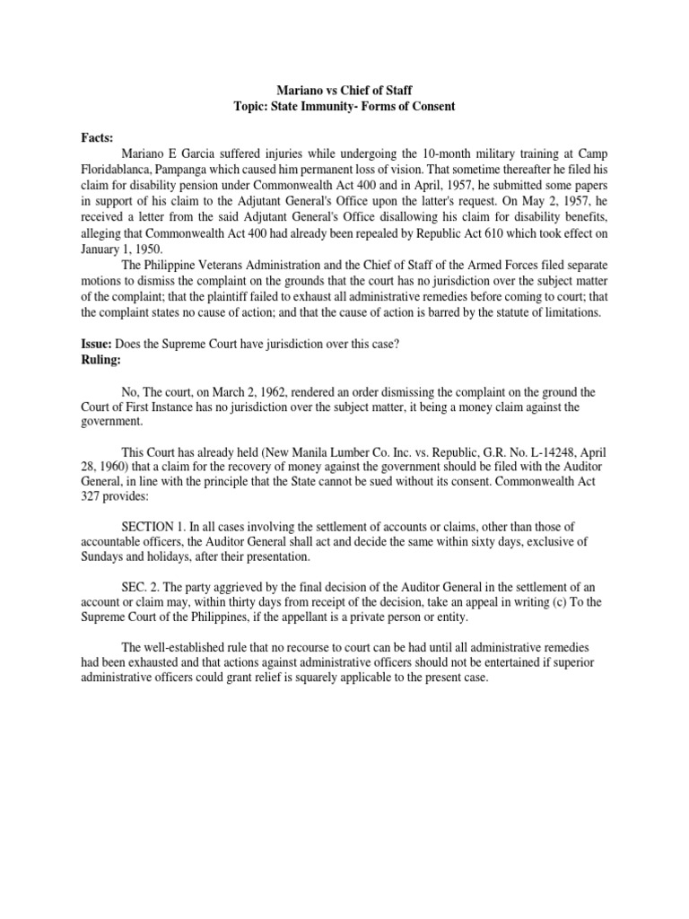 Gerochi Vs DOE Case Digest PDF Complaint Cause Of Action