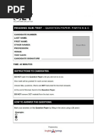 Reading Part B&C Test-01 PDF