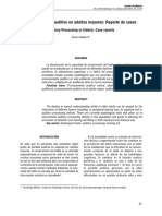 Procesamiento auditivo en adultos mayores