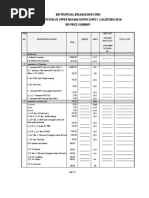 Bid Proposal Breaakdown Form Rehabilitation of Upper Mayana Water Supply (Salintubig 2019) Bid Price Summary