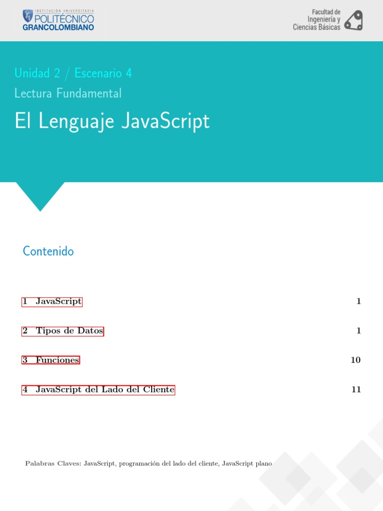 Lectura 4 PDF | PDF | Lenguaje de programación | Script Java