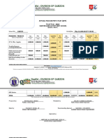 Deped - Division of Quezon: Annual Procurement Plan (App) Fiscal Year: 2019 Dadyangaw Elementary School