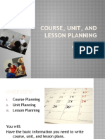 Course, Unit, and Lesson Planning: Rosemarie Cruz Ryann Hernandez