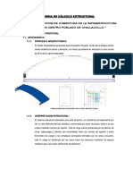 Memoria de Calculo Techo Challacollo 2016