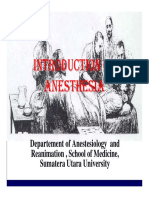 Introduction of Introduction of Anesthesia Anesthesia