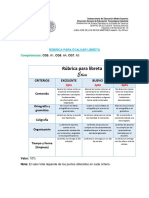 Rubrica para Evaluar Libreta Etica