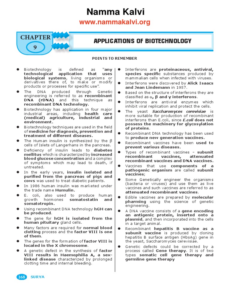 Namma Kalvi 12th Bio Zoology Unit Iv Surya Biology Guide Em Molecular Cloning Polymerase Chain Reaction
