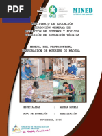 Manual Elaboración de Muebles de Madera MINED Nicaragua