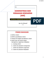 Dasar AKK - Sistem & Pendekatan Sistem Kesehatan PDF