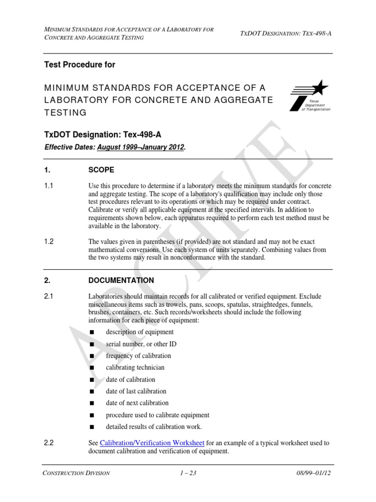 Concrete and Aggregate Testing Standards | PDF | Calibration | Concrete