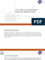 Prototipo de Línea Automatizada Para Proceso de Anodización