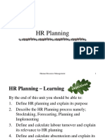 HR Planning: Human Resource Management 1