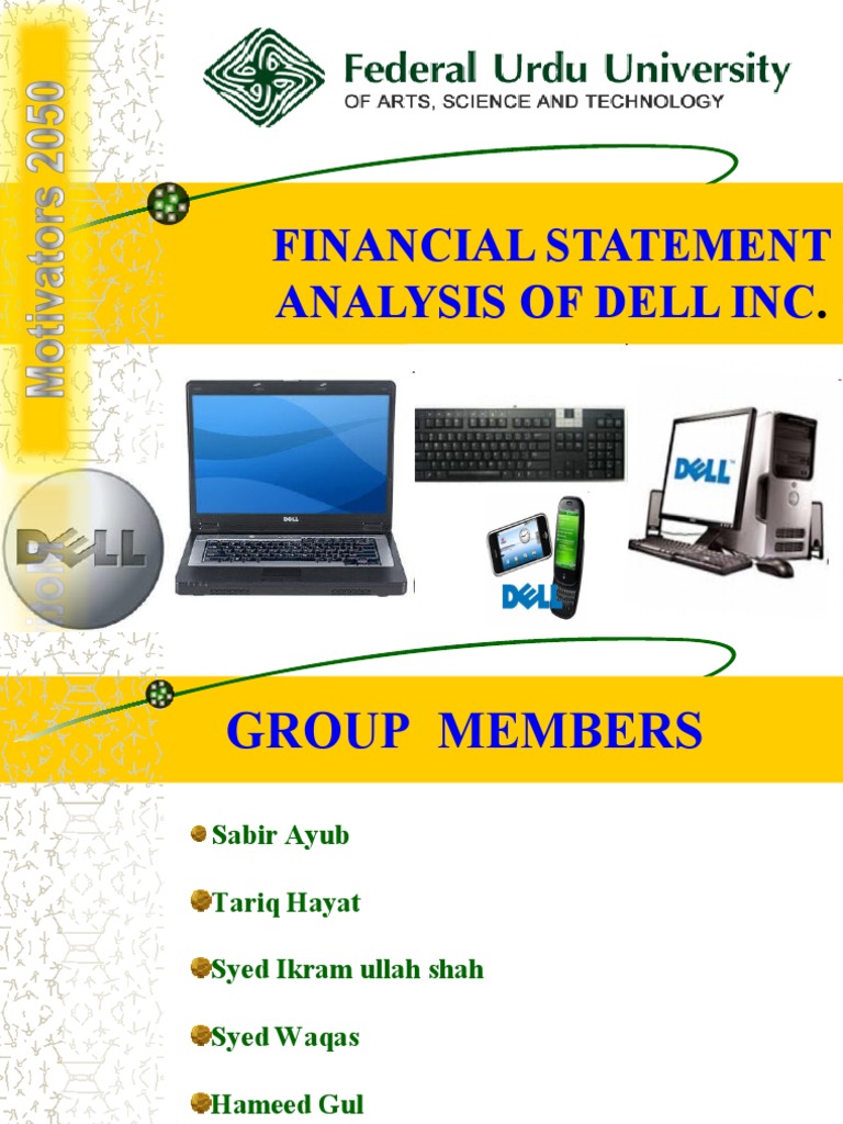 Financial Statement Analysis of Dell Inc PDF Balance Sheet Dell