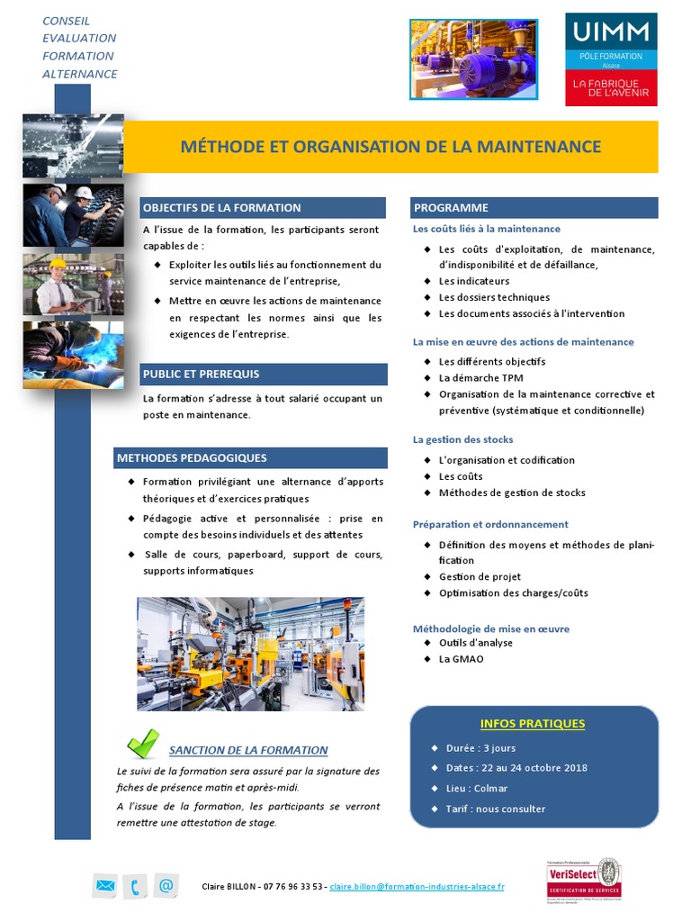 Formation Maintenance en Entreprise | PDF | Informatique | Business