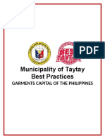 Municipality of Taytay Best Practices: Garments Capital of The Philippines
