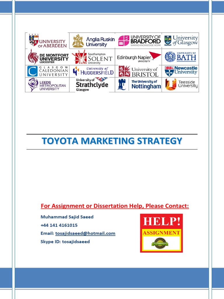 Toyota Market Segmentation Strategy | PDF | Market Segmentation | Toyota