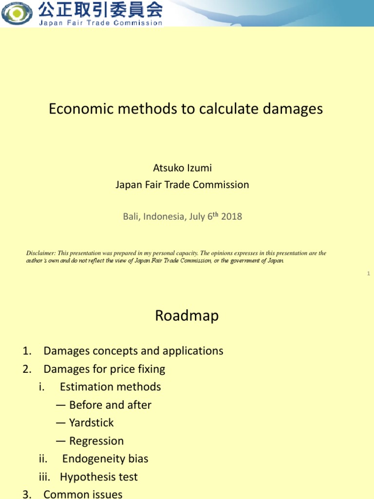 Economic Damages Calculation Guide | PDF | Fixed Effects Model | Demand