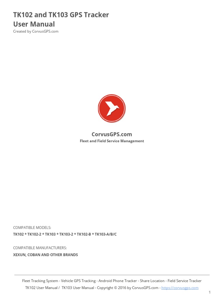 XT - 009 Gps Tracker User Manual PDF | PDF | Mobile App | Mobile.