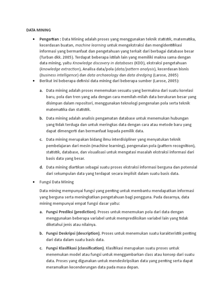 Data Mining | PDF
