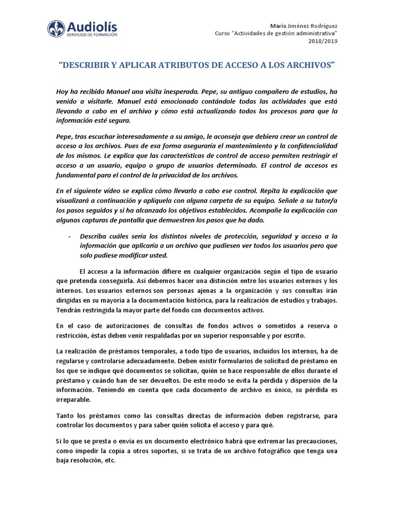 Control de Acceso y Seguridad Informática | PDF | Contraseña | Archivo ...