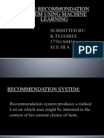 Movie Recommondation System Using Machine Learning