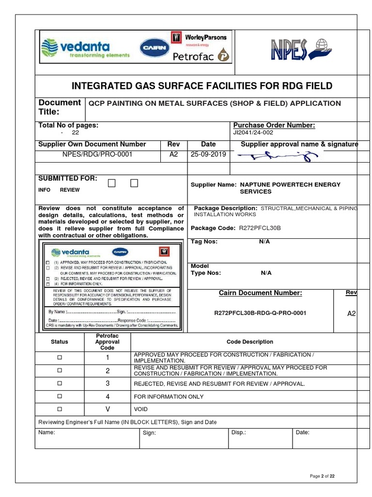 Painting PDF Paint Specification (Technical Standard)