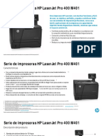 Caracteristicas Impresora HP Laserjet m401 PDF