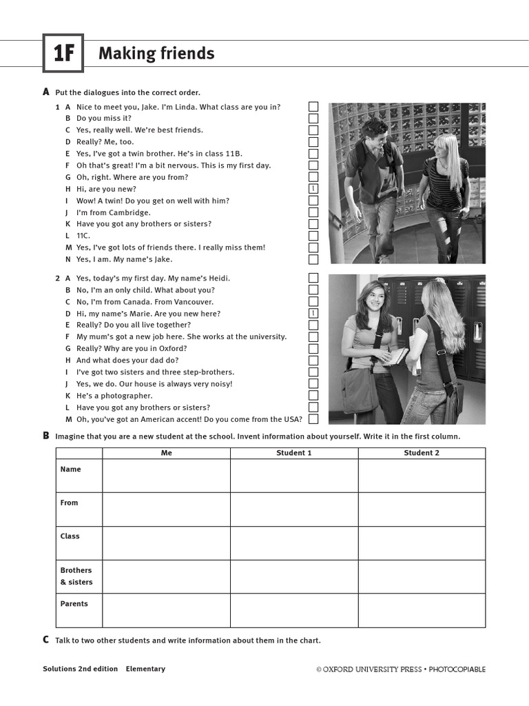Classroom Activity 1f PDF | PDF | Communication