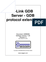 J-Link GDB Server - GDB Protocol Extension: Document: UM08036 Software Version: 1.00 Revision: 0