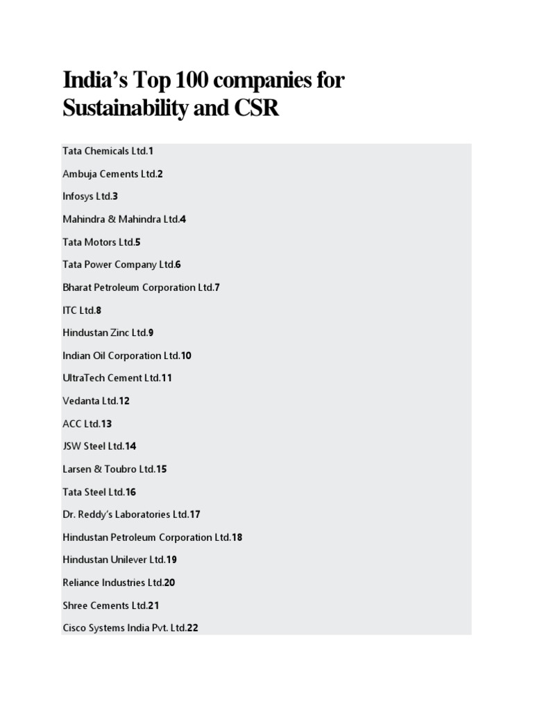 India Top 100 Companies Etf