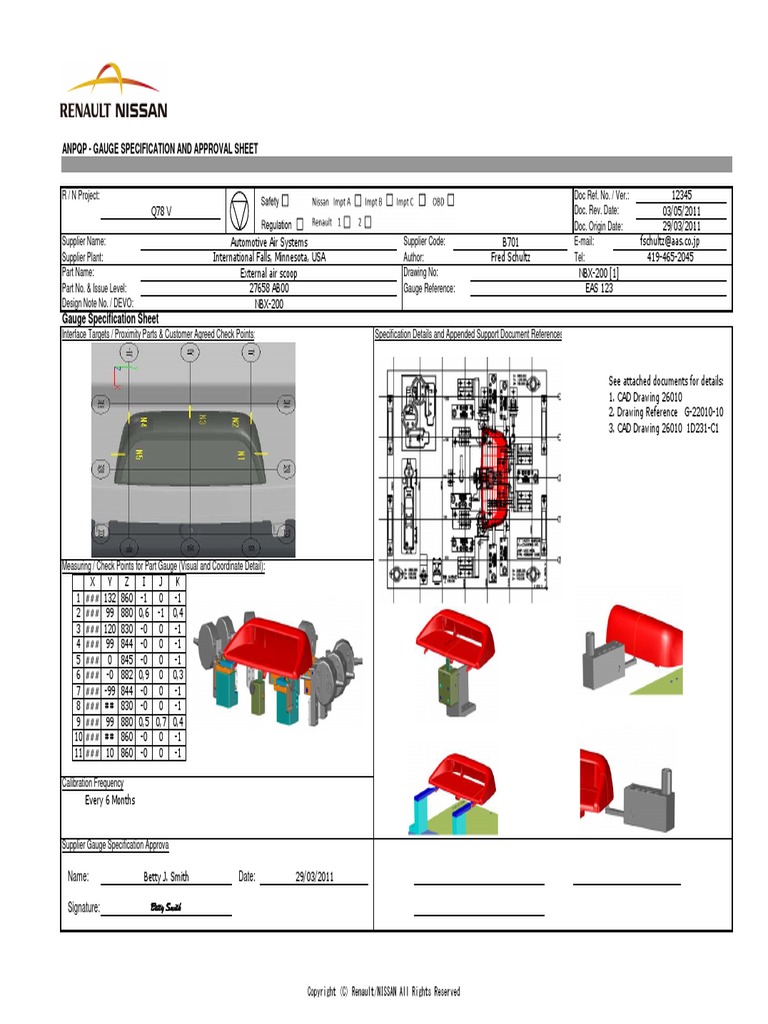 Gauge Spec Approval PDF