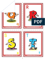 Flash Cards Alphabets QRST PDF