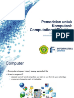 Pemodelan Untuk Komputasi: Computational Thinking