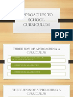 Approaches To School Curriculum