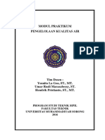 Pedoman Praktikum Pengelolaan Kualitas Air T Sipil UM Sorong