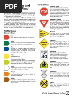 Traffic Signs and Rule of The Road