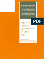 İngilizce'de Kelime Öğrenmenin en Etkili Yolları - Zafer Hoca YDS Academy PDF