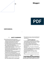 5 KV & 10 KV Insulation Resistance Testers: User Manual