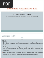 Industrial Automation Lab: Introduction To PLC (Programmable Logic Controller)