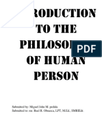 To The Philosophy of Human Person