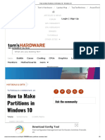 How To Make Partitions in Windows 10 - Windows 10 PDF