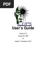 User's Guide: August 5th 1998 by Joseph C. Giarratano, PH.D