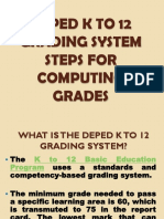 Deped K To 12 Grading System Steps For Computing Grades