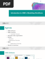 # CMG #Modelling Workflow - Intro