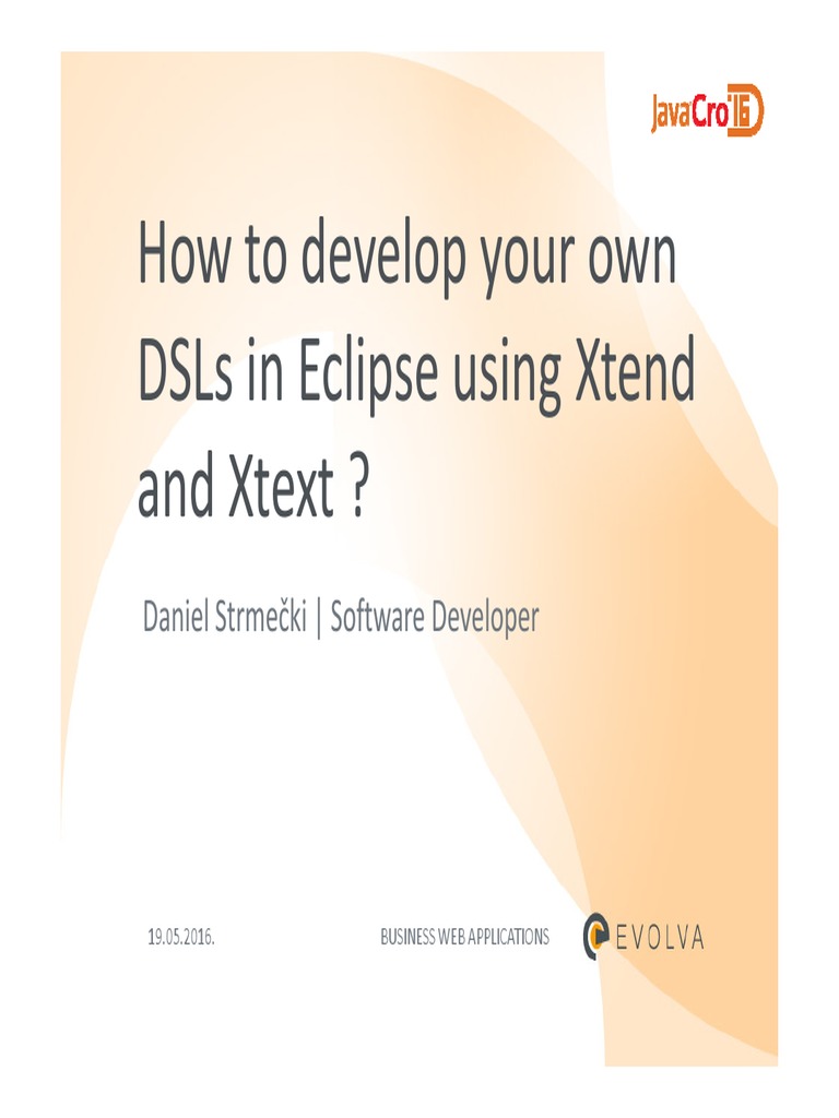 DSL Creation with Xtend & Xtext | PDF | Eclipse (Software ...
