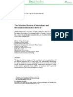 1 Mirrlees James. 2010 Conclusions and Recomdendations For A Tax Reform. London. Institute For Fiscal Studies