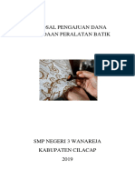 Proposal Pengajuan Dana Pengadaan Peralatan Batik